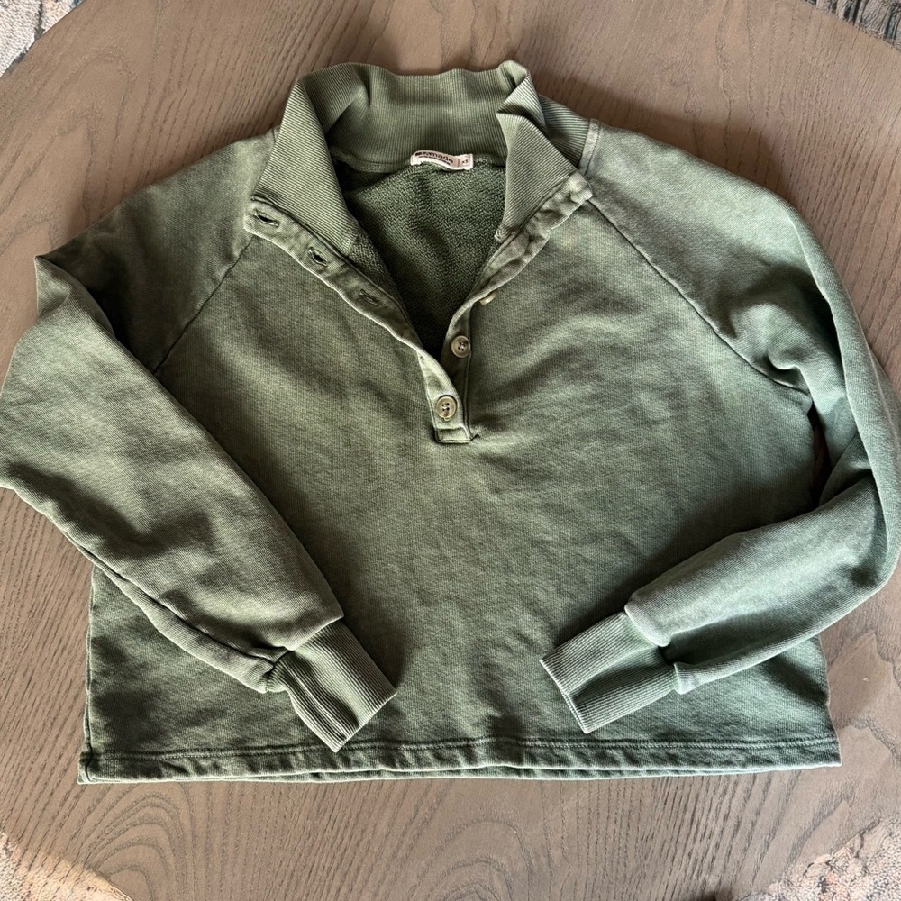LA Made -Alexander Half Button-Up Pullover – XS - Picture 2 of 8
